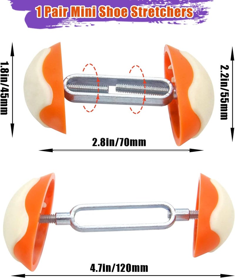YRMJ Mini Shoe Stretchers for Wide Feet, Shoe Wider Anti-Slip Expander Adjustable Men Women Shoes Plastic Surgery - Image 2